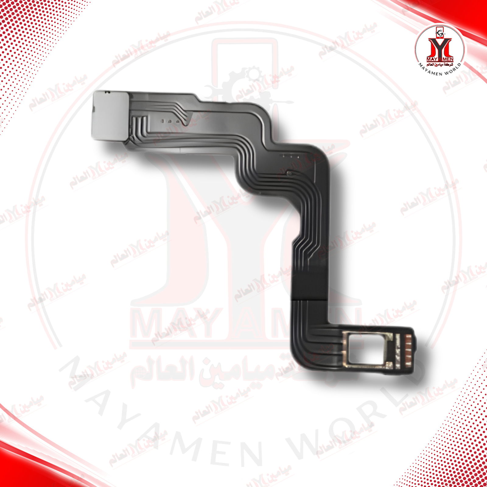 فلات بروجكتر فيس ايدي ايفون 12PRO MAX مبرمجة (JC)-(لحيم) - صورة إضافية